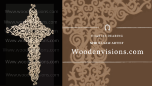 Ornate Cross Scroll Art