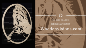 Rearing Horse Oval Scroll Art