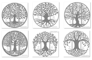 Pattern Bundle 185- Tree Of Life Triptychs