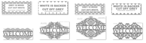 Pattern Bundle 204- Ornate Welcome Signs