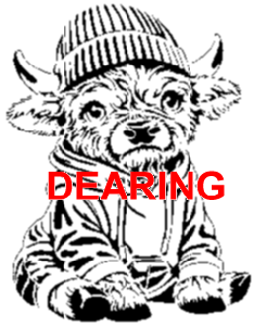 Highland Cow In Hoodie And Knit Hat