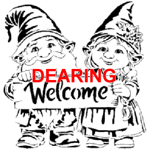 Gnome Couple With Welcome Sign