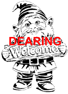 Gnome With Welcome Sign