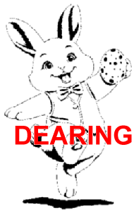 Easter Bunny Hopping With Egg