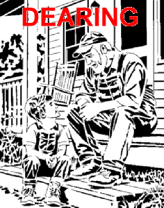 Life Lesson - Boy And Grandpa On Porch
