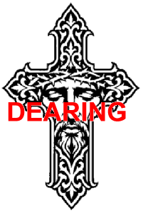 Jesus Face Gothic Cross
